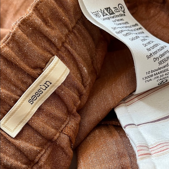 SESSUN Ridoo Linen Chambray Palazzo Trousers |
Terracotta - Picture 8 of 11